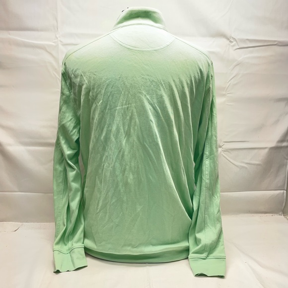 Men’s Greg Norman Golf Qaurter Zip Sweater Size Large Green - Picture 2 of 3